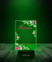 Lampka LED 3D z Nadrukiem Życzenia Na Dzień Mamy