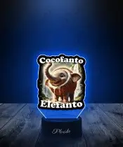 Lampka LED 3D z Nadrukiem Cocofanto Elefanto