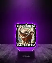 Lampka LED 3D z Nadrukiem Cocofanto Elefanto
