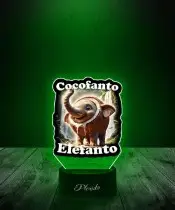 Lampka LED 3D z Nadrukiem Cocofanto Elefanto