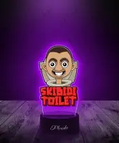 Lampka LED 3D z Nadrukiem Skibidi Toilet