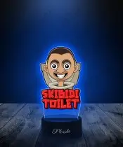 Lampka LED 3D z Nadrukiem Skibidi Toilet