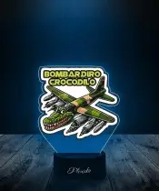 Lampka LED 3D z Nadrukiem Bombardiro Crocodilo