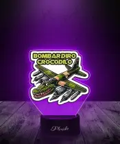 Lampka LED 3D z Nadrukiem Bombardiro Crocodilo
