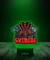 Lampka LED 3D z Nadrukiem Skibidi