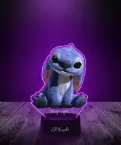 Lampka LED 3D z Nadrukiem Siedzący Stich