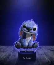 Lampka LED 3D z Nadrukiem Siedzący Stich