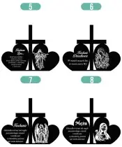 Candle Statue Led on the Grave Cemetery All Saints Hearts Cross Patterns