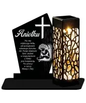 Candle Statue Led on the Grave All Saints Cemetery Tombstone Patterns