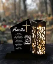 Candle Statue Led on the Grave All Saints Cemetery Tombstone Patterns