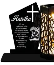 Znicz Statuetka Led na Grób Cmentarz Wszystkich Świętych Nagrobek Wzory