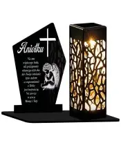 Znicz Statuetka Led na Grób Cmentarz Wszystkich Świętych Nagrobek Wzory