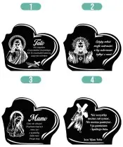 Große Kerze, LED-Statuette, auf dem Grab, Allerheiligenfriedhof, Motive