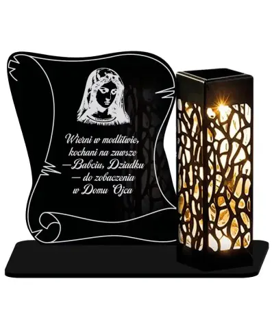 Znicz Statuetka Led na Grób...