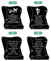 Znicz Statuetka Led na Grób Cmentarz Wszystkich Świętych Papirus Wzory