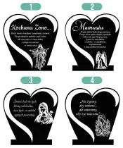 Solar Candle Statuette for the Grave All Saints Cemetery Heart Patterns