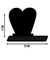 Solar Candle Statuette for the Grave All Saints Cemetery Heart Patterns