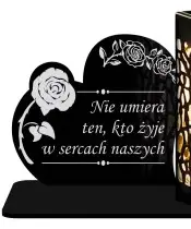 Znicz Solarny Led na Grób Cmentarz Wszystkich Świętych Serce Wzory