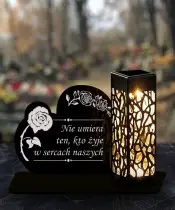 Solar Led Candle for the Grave All Saints Cemetery Heart Patterns