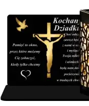 Ewige Kerze LED Statuette für das Grab von Allerheiligen Friedhof Jesus