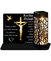 Eternal Candle Led Statuette for the Grave of All Saints Cemetery Jesus