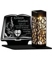 Znicz Solarny Statuetka Led na Grób Cmentarz Wszystkich Świętych