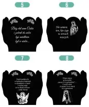 Znicz Solarny Statuetka na Grób Cmentarz Wszystkich Świętych Serce