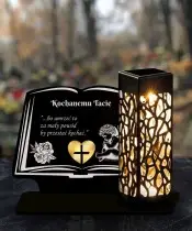 Solar Candle Led Statuette for the Grave All Saints Cemetery Patterns