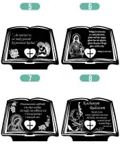 Solar Candle Led Statuette for the Grave All Saints Cemetery Patterns