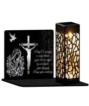 Ewige Kerze, LED-Statuette, für das Grab Allerheiligen, Friedhofsdesigns | Plexido