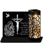 Eternal Candle Led Statuette for All Saints' Grave Cemetery Patterns