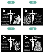 Eternal Candle Led Statuette for All Saints' Grave Cemetery Patterns