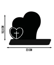 Solar Candle Statuette for the Grave of All Saints Heart Cemetery