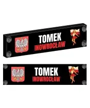 Tablica Imienna Led Tir Podświetlana dla Kierowcy do Ciężarówki Premium Nadruk