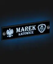 Illuminated Led Nameplate for the Driver of a Van Premium XL Engraving