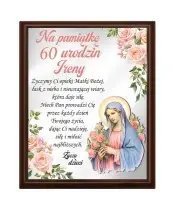 Pamiątka Z Okazji Urodzin Ramka Z Życzeniami Na Prezent Dla Solenizanta