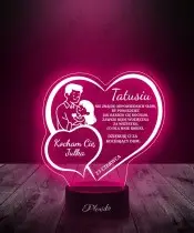 Lampka Nocna LED 3D Serce Dla Taty