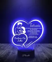 Lampka Nocna LED 3D Serce Dla Taty