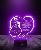 Lampka Nocna LED 3D Serce Dla Taty