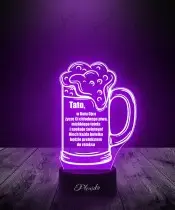 Lampka Nocna LED 3D Kufel Piwa Dla Taty