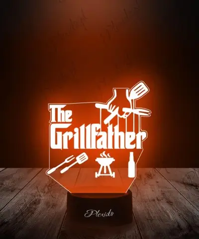 Lampka Nocna LED 3D GrillFather