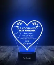 Lampka Nocna LED 3D Dla Kochanego Taty