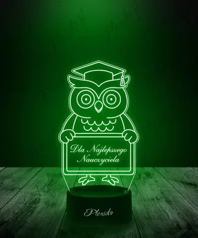 Lampka Nocna LED 3D Dla Najlepszego Nauczyciela
