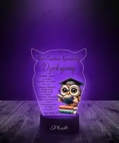 Lampka LED 3D z Nadrukiem Podziękowania Na Koniec Roku Szkolnego