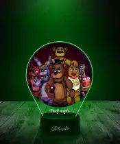 Lampka LED 3D z Nadrukiem Five Night's At Freddy's