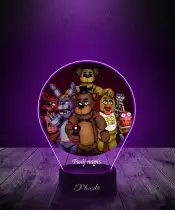 Lampka LED 3D z Nadrukiem Five Night's At Freddy's