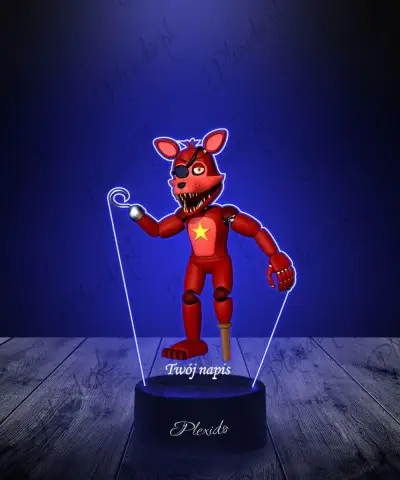 Lampka LED 3D z Nadrukiem Five Night's At Freddy's Foxy