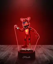 Lampka LED 3D z Nadrukiem Five Night's At Freddy's Foxy