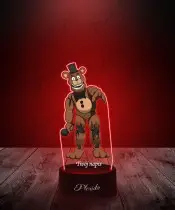 Lampka LED 3D z Nadrukiem FNAF Freddy