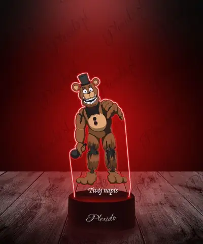 Lampka LED 3D z Nadrukiem FNAF Freddy